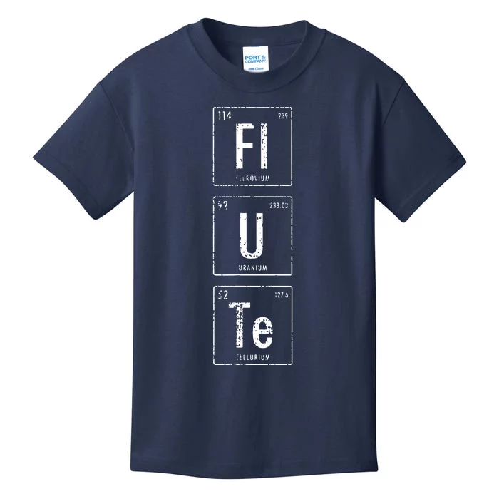 Funny Flute Player Elements Kids T-Shirt