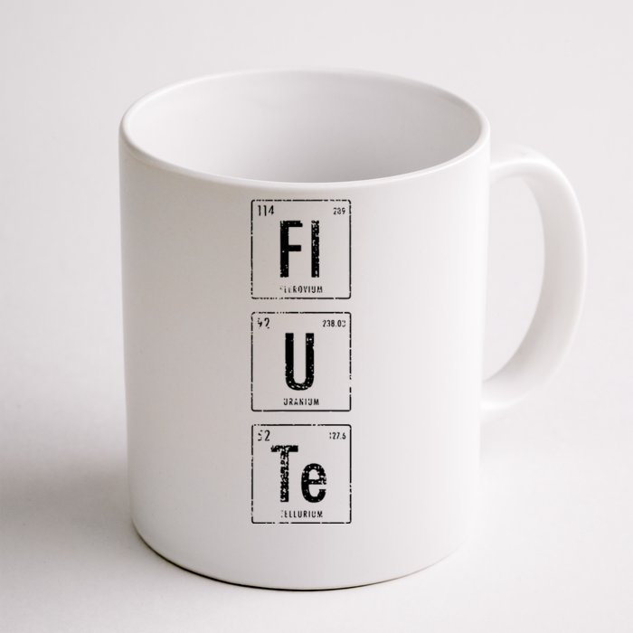 Funny Flute Player Elements Front & Back Coffee Mug