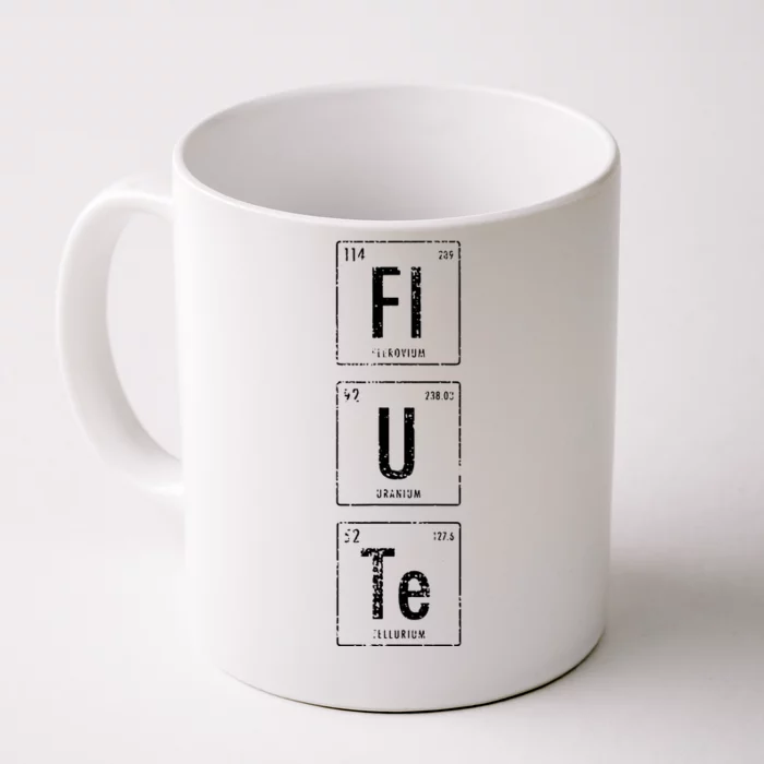 Funny Flute Player Elements Front & Back Coffee Mug