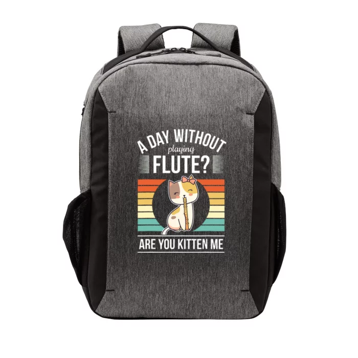 Funny Flute Player Saying Flutist Day Without Playing Flute Vector Backpack