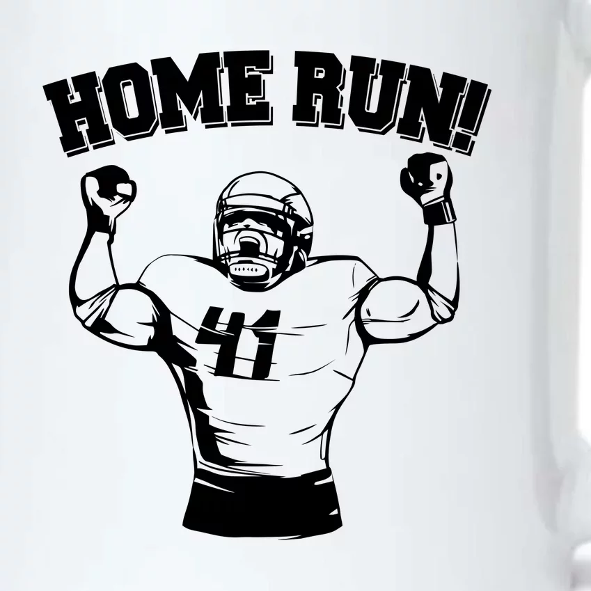 Funny Football Player Home Run Black Color Changing Mug