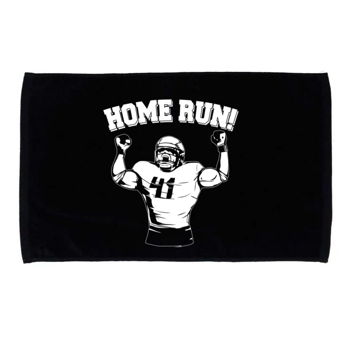 Funny Football Player Home Run Microfiber Hand Towel