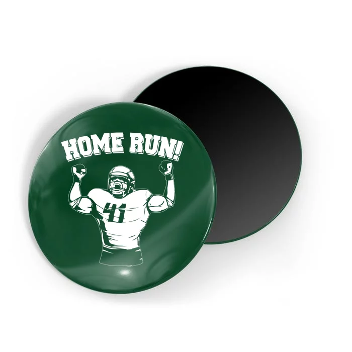 Funny Football Player Home Run Magnet