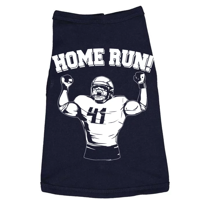 Funny Football Player Home Run Doggie Tank