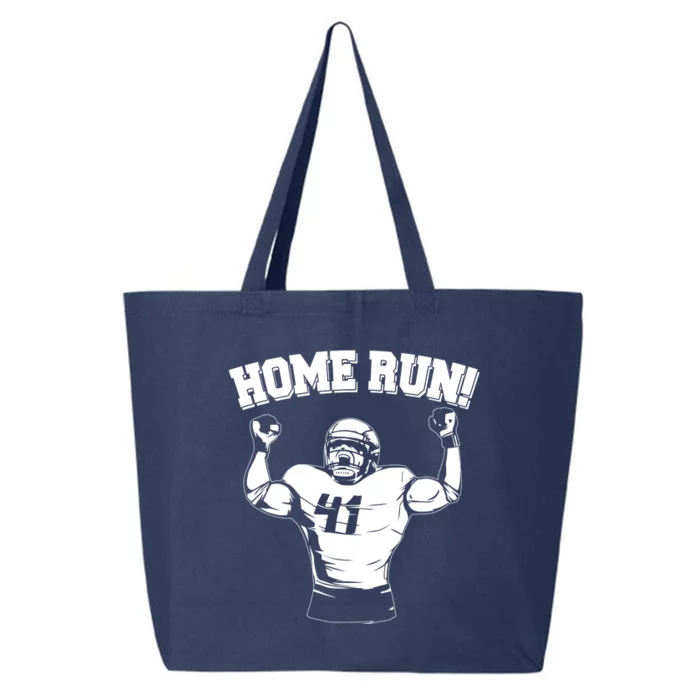 Funny Football Player Home Run 25L Jumbo Tote