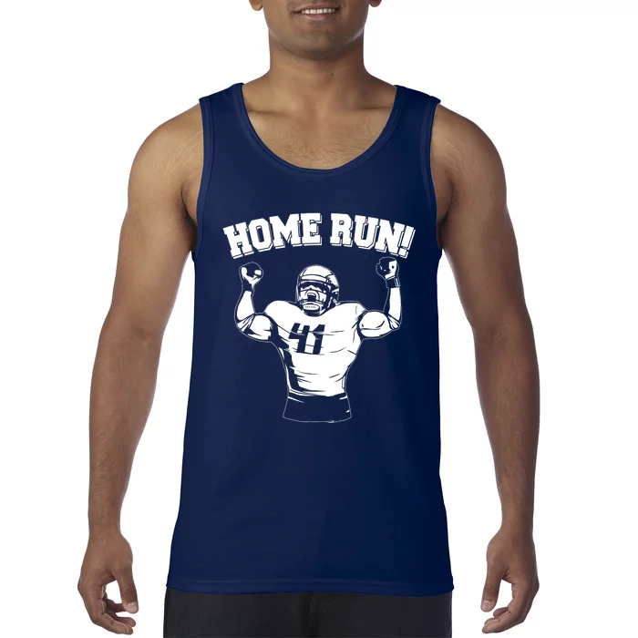 Funny Football Player Home Run Tank Top