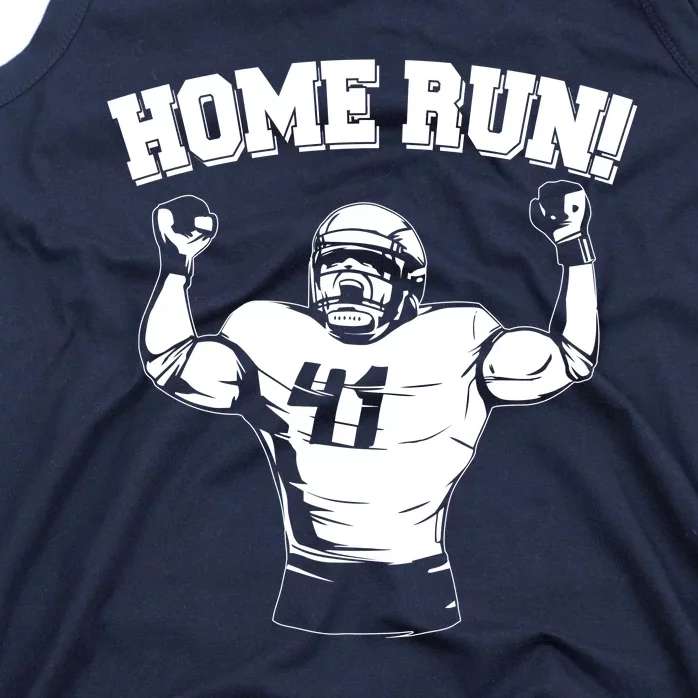 Funny Football Player Home Run Tank Top