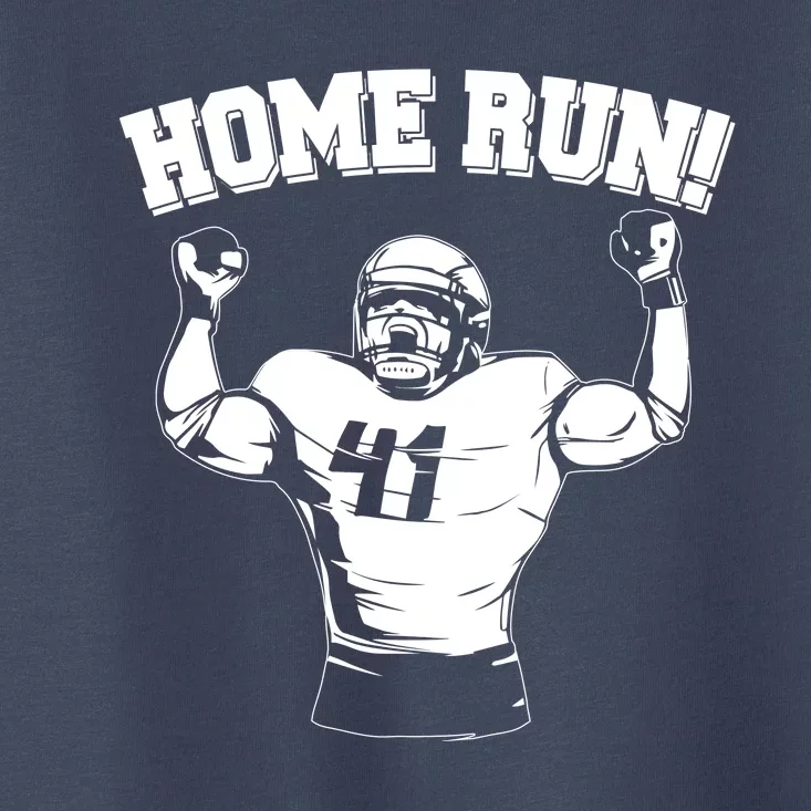 Funny Football Player Home Run Toddler T-Shirt