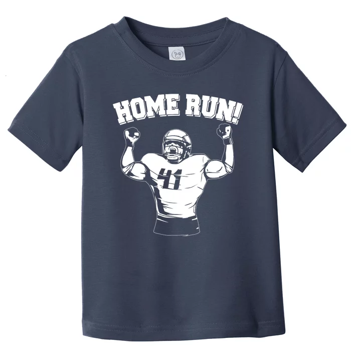 Funny Football Player Home Run Toddler T-Shirt