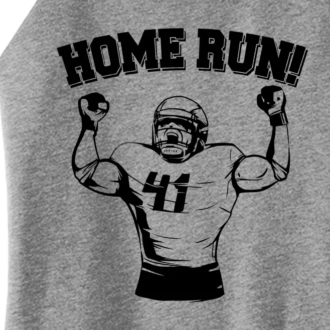 Funny Football Player Home Run Women’s Perfect Tri Rocker Tank