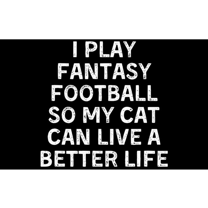 Fantasy Football Player Funny Cat Mom Dad Bumper Sticker