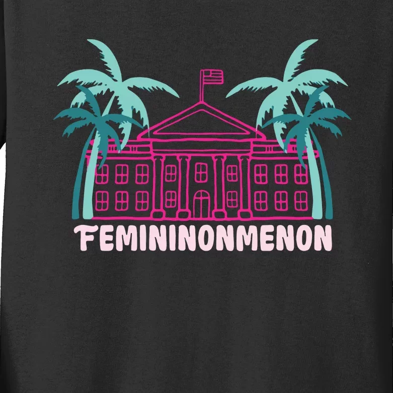 Femininonmenon Funny Presidential Election Kids Long Sleeve Shirt