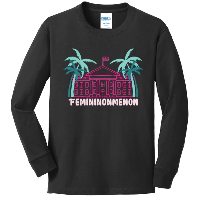 Femininonmenon Funny Presidential Election Kids Long Sleeve Shirt