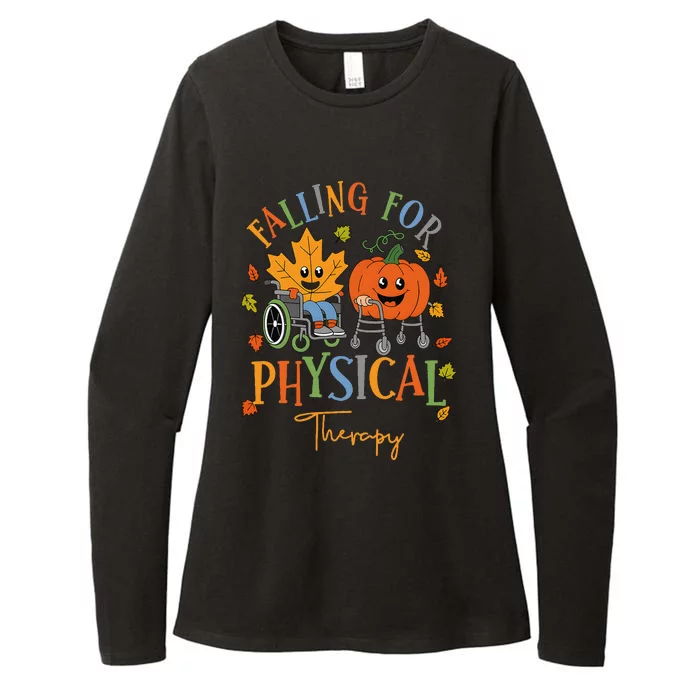 Falling For Physical Therapy Pt Pumpkin Fall Thanksgiving Womens CVC Long Sleeve Shirt