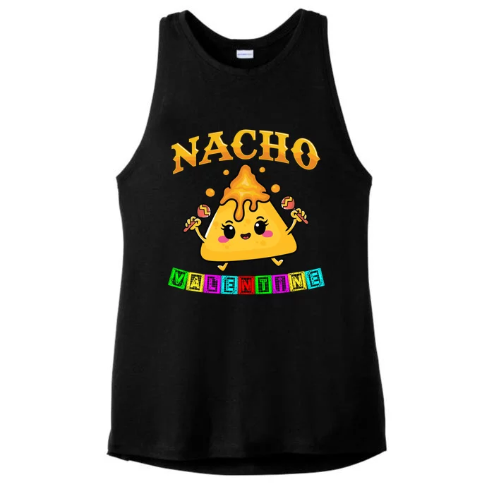 Funny Food Pun Mexican Food Cheese Nacho Valentine Gift Ladies Tri-Blend Wicking Tank