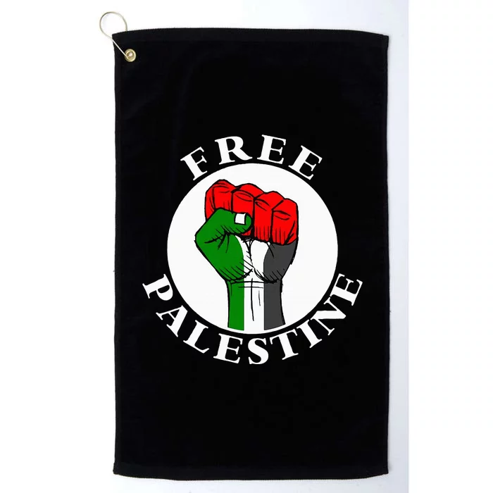 freepalestine free palestine Platinum Collection Golf Towel