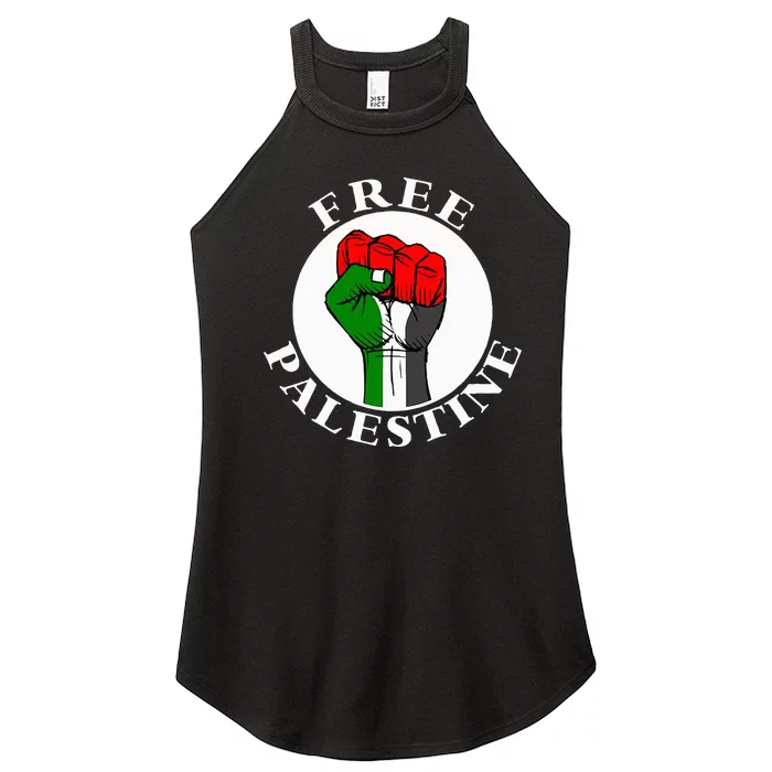 freepalestine free palestine Women’s Perfect Tri Rocker Tank