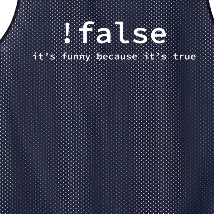 Funny False Programming Coding Short Sleeve For Programmers Mesh Reversible Basketball Jersey Tank