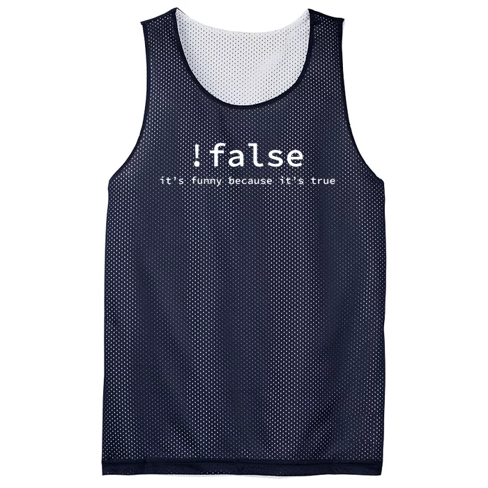 Funny False Programming Coding Short Sleeve For Programmers Mesh Reversible Basketball Jersey Tank