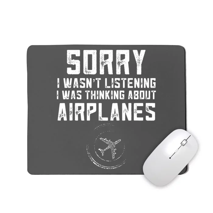 Funny Future Pilot Plane Aviation Themed Kids Airplane Lover Mousepad