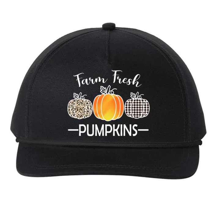 Farm Fresh Pumpkins Snapback Five-Panel Rope Hat