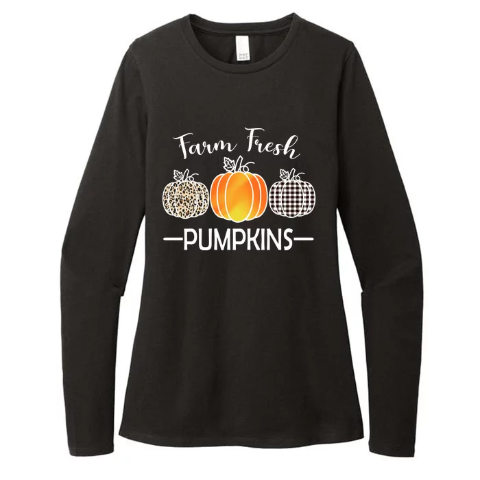 Farm Fresh Pumpkins Womens CVC Long Sleeve Shirt