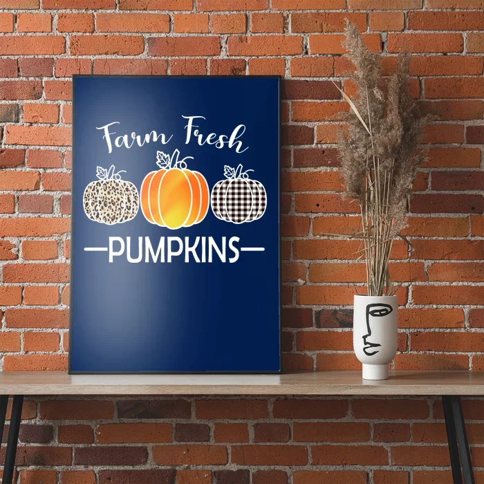 Farm Fresh Pumpkins Poster