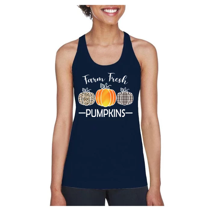 Farm Fresh Pumpkins Women's Racerback Tank