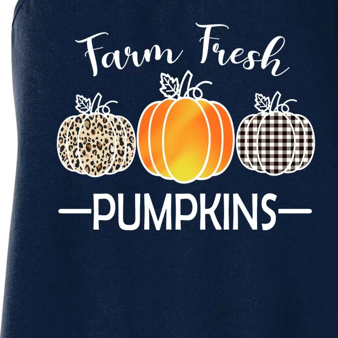 Farm Fresh Pumpkins Women's Racerback Tank