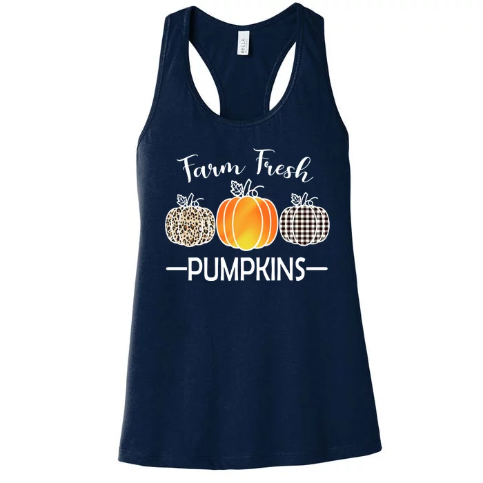 Farm Fresh Pumpkins Women's Racerback Tank