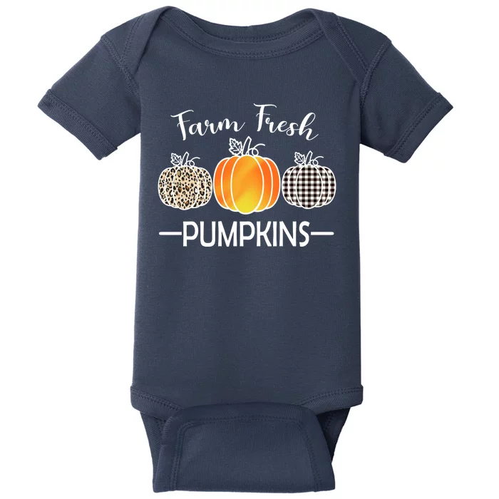 Farm Fresh Pumpkins Baby Bodysuit