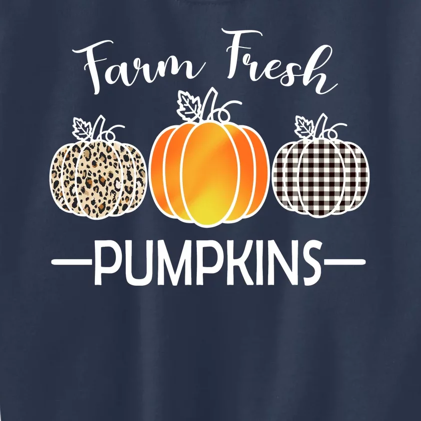 Farm Fresh Pumpkins Kids Sweatshirt