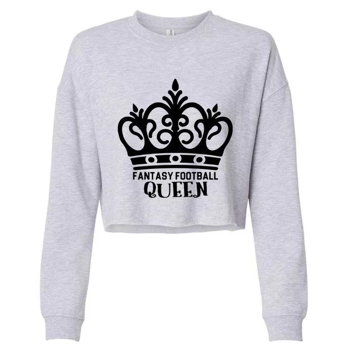 Fantasy Football Queen Cropped Pullover Crew