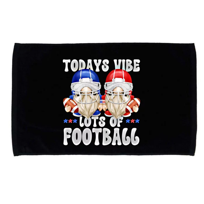 Funny Football Quotes For American Football Mom And Dad Gnome Gift Microfiber Hand Towel