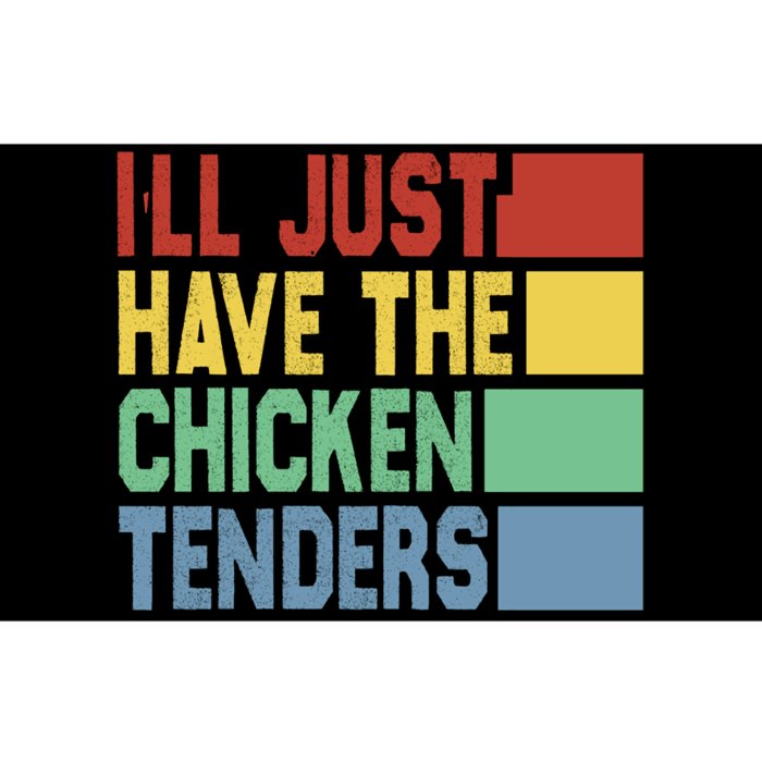 Funny Food Quote ILl Just Have The Chicken Tenders Vintage Bumper Sticker