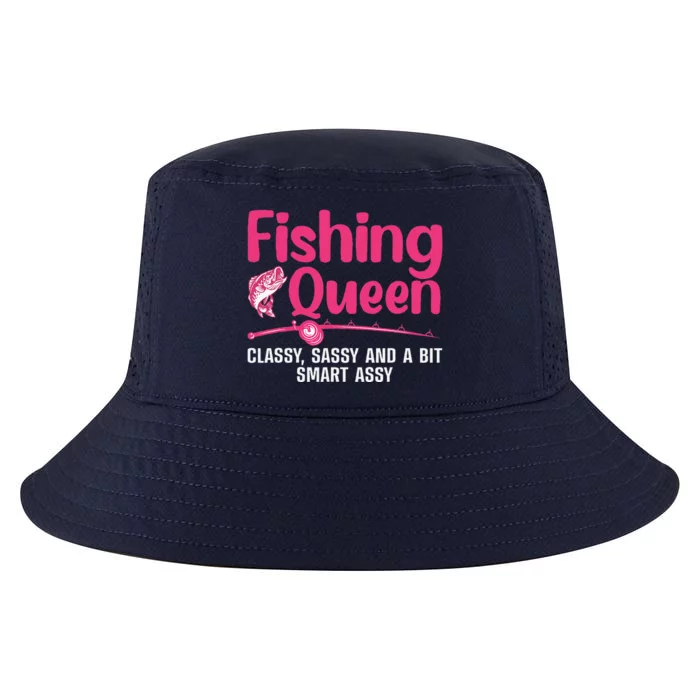 Funny Fishing Queen Design For Women Ladies Fishing Lovers Cool Comfort Performance Bucket Hat