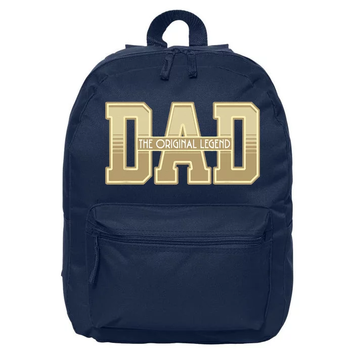 Funny Father Quote Dad The Original Legend 16 in Basic Backpack