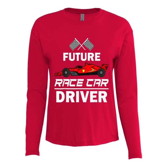 Funny Future Race Car Driver Racing Womens Cotton Relaxed Long Sleeve T-Shirt