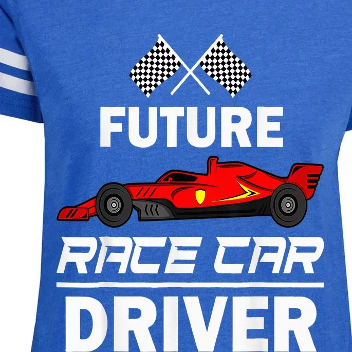 Funny Future Race Car Driver Racing Enza Ladies Jersey Football T-Shirt