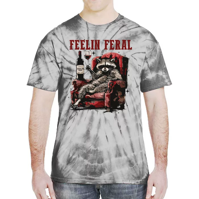 Feeling Feral Racoon Tie-Dye T-Shirt