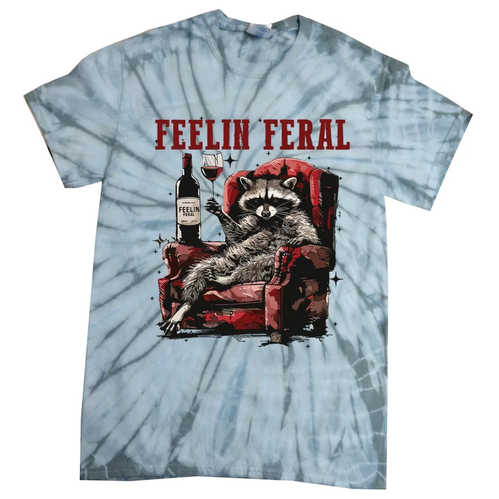 Feeling Feral Racoon Tie-Dye T-Shirt