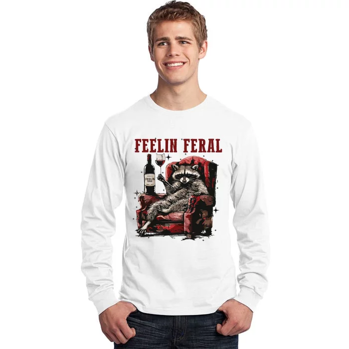 Feeling Feral Racoon Tall Long Sleeve T-Shirt