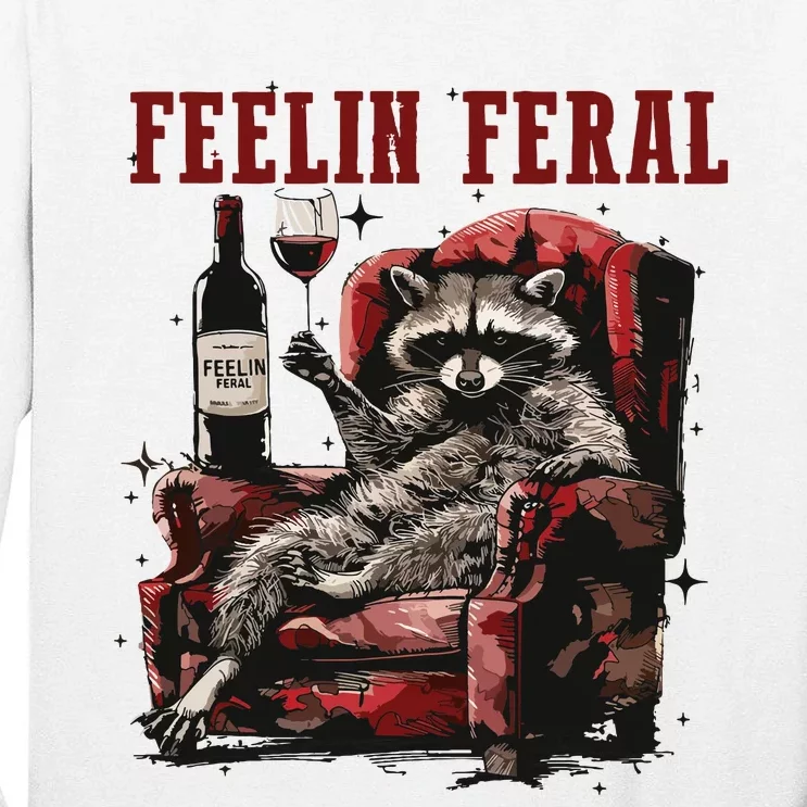 Feeling Feral Racoon Tall Long Sleeve T-Shirt