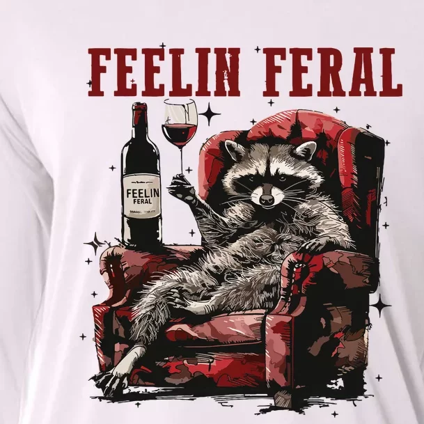 Feeling Feral Racoon Cooling Performance Long Sleeve Crew