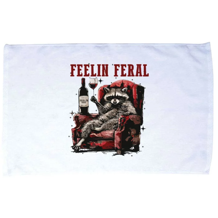 Feeling Feral Racoon Microfiber Hand Towel