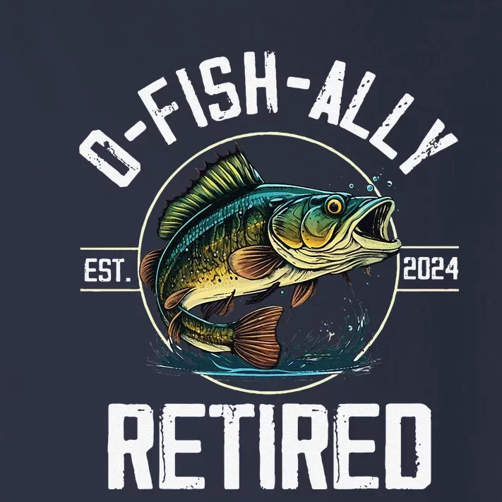 Fisherman Fishing Retirement Gift Ofishally Retired 2024 Toddler Long Sleeve Shirt