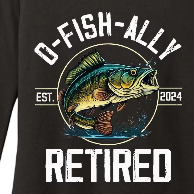 Fisherman Fishing Retirement Gift Ofishally Retired 2024 Womens CVC Long Sleeve Shirt