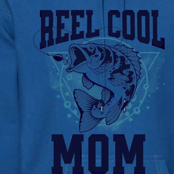 Funny Fishing Reel Cool Mom Outdoors Gift Premium Hoodie