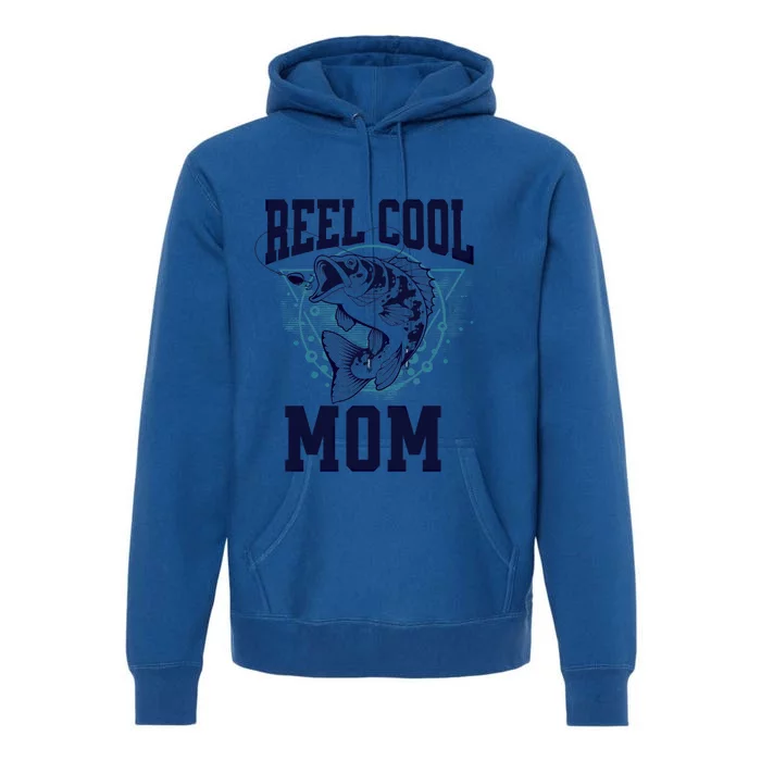 Funny Fishing Reel Cool Mom Outdoors Gift Premium Hoodie