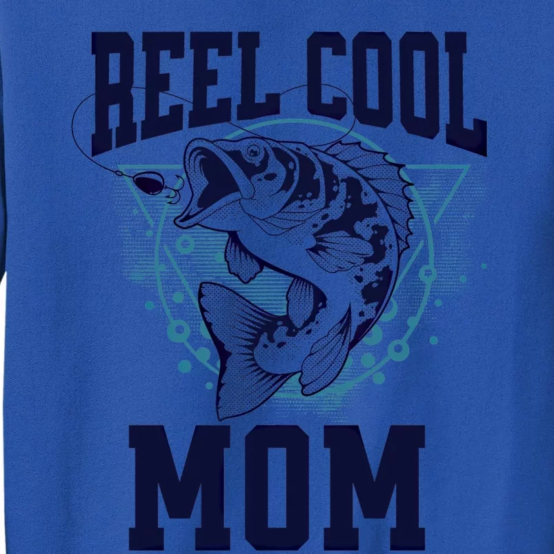 Funny Fishing Reel Cool Mom Outdoors Gift Tall Sweatshirt